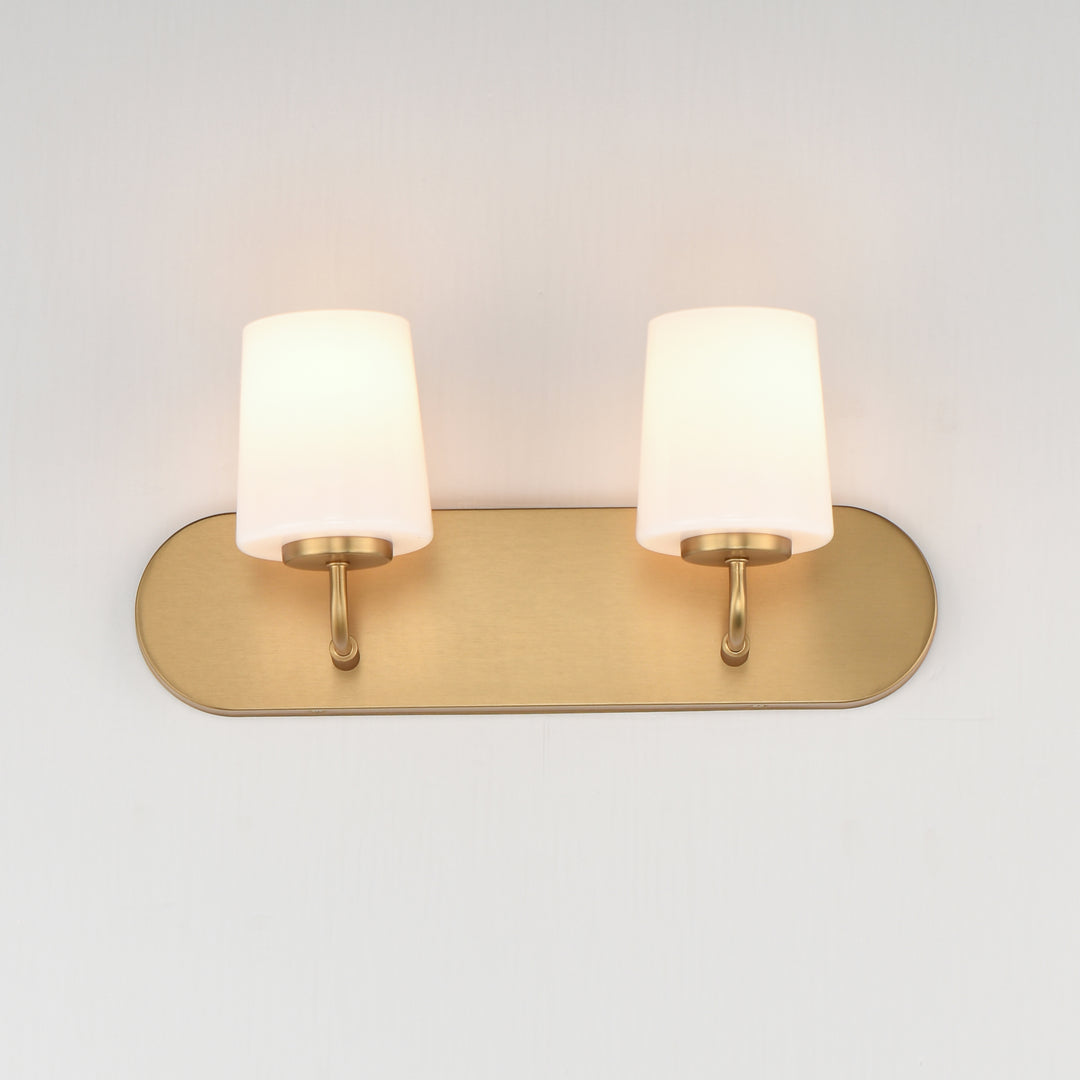 Durham Strip Bath Vanity White / Natural Aged Brass alternate view