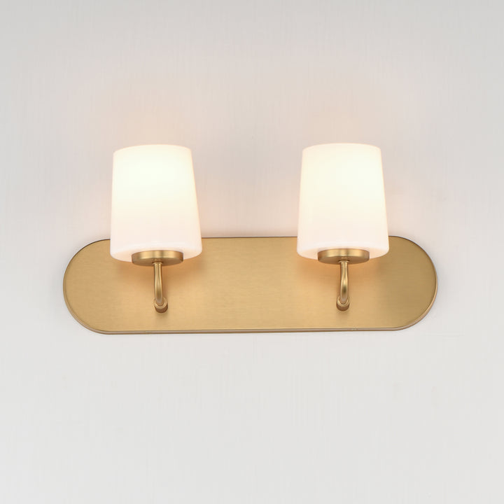 Durham Strip Bath Vanity White / Natural Aged Brass alternate view