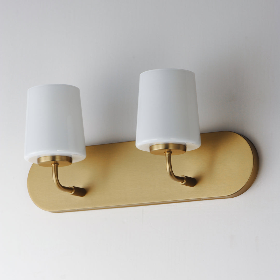 Durham Strip Bath Vanity White / Natural Aged Brass alternate view
