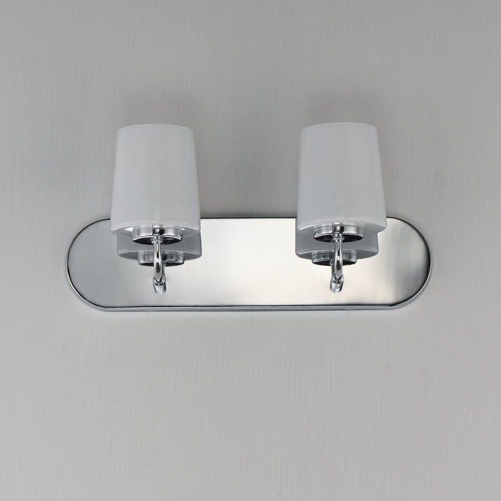 Durham Strip Bath Vanity White / Polished Chrome alternate view