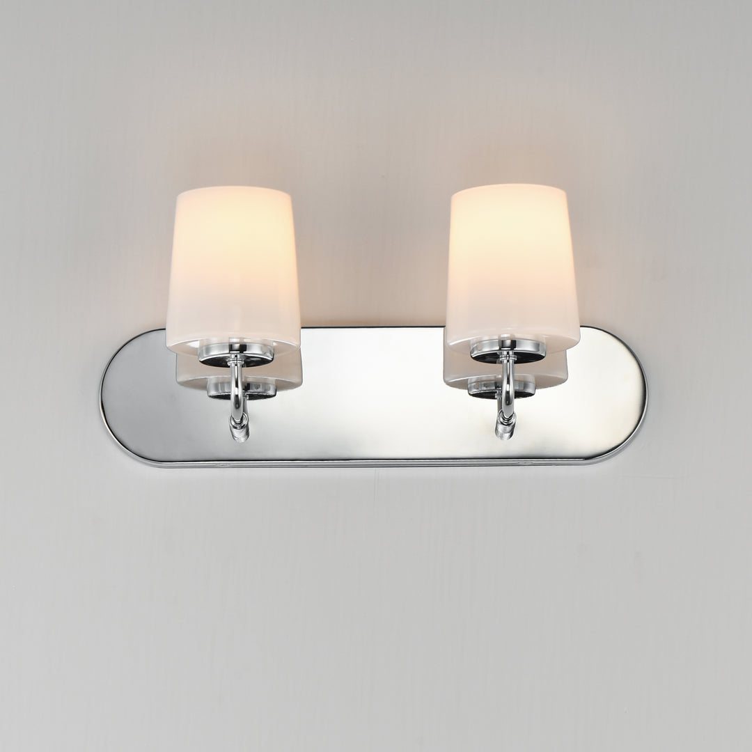 Durham Strip Bath Vanity White / Polished Chrome alternate view