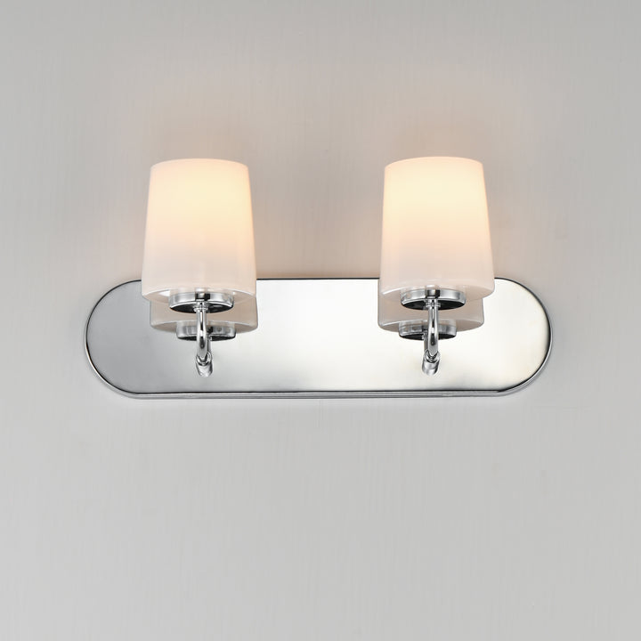 Durham Strip Bath Vanity White / Polished Chrome alternate view