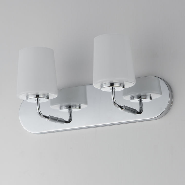 Durham Strip Bath Vanity White / Polished Chrome alternate view