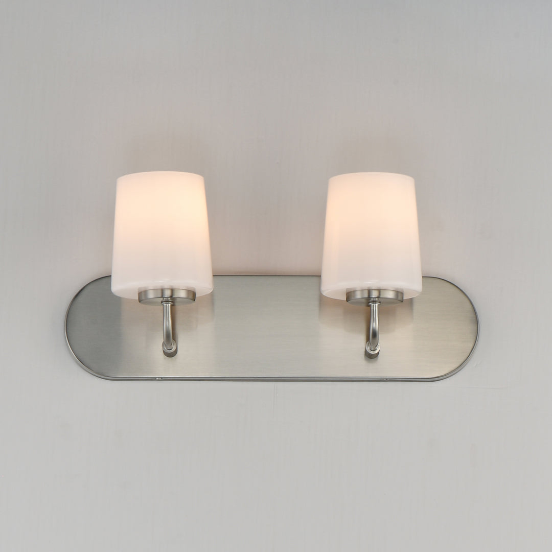 Durham Strip Bath Vanity White / Satin Nickel alternate view