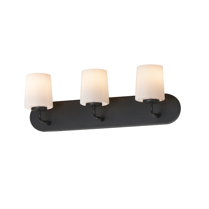 Durham Strip Bath Vanity White / Black