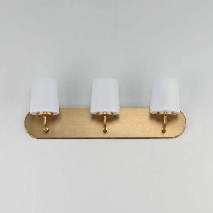 Durham Strip Bath Vanity White / Natural Aged Brass alternate view
