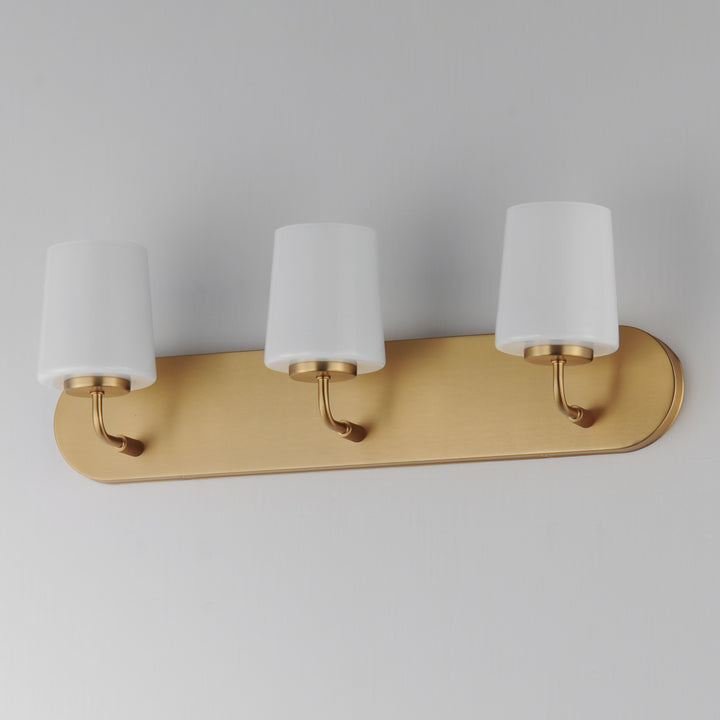 Durham Strip Bath Vanity White / Natural Aged Brass alternate view