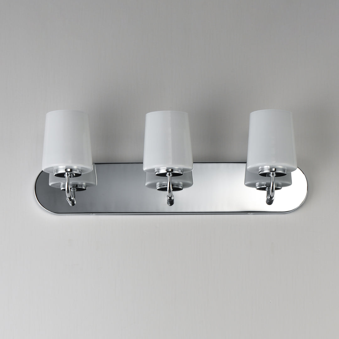 Durham Strip Bath Vanity White / Polished Chrome alternate view