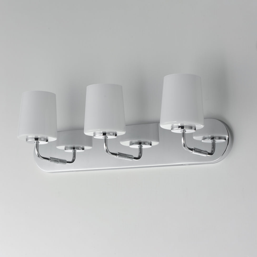 Durham Strip Bath Vanity White / Polished Chrome alternate view