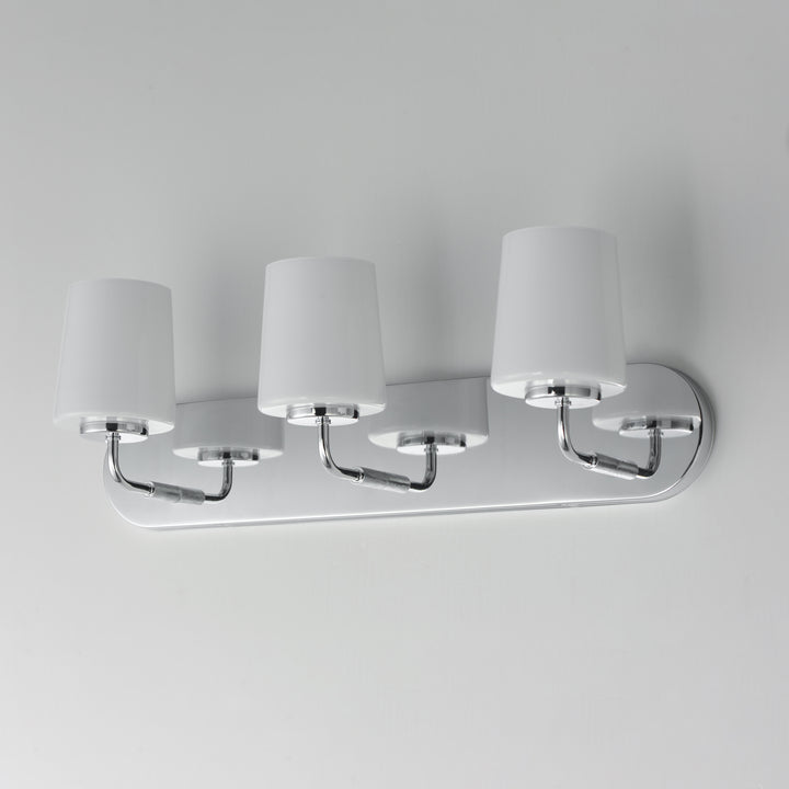 Durham Strip Bath Vanity White / Polished Chrome alternate view