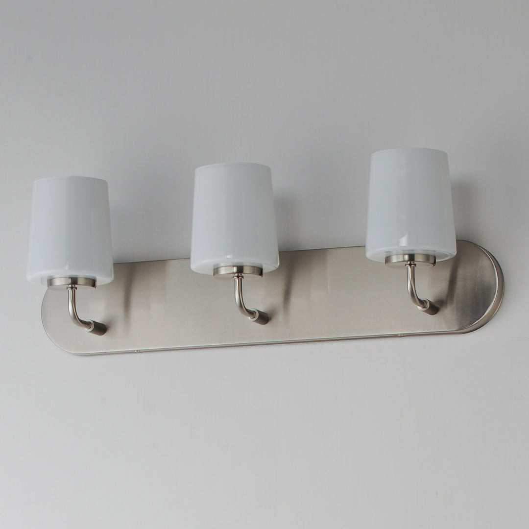 Durham Strip Bath Vanity White / Satin Nickel alternate view