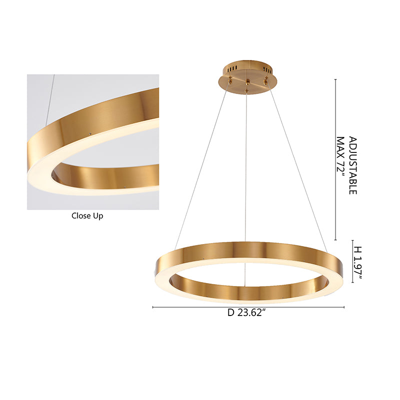 Frame LED Halo Chandelier by Bethel - view 14