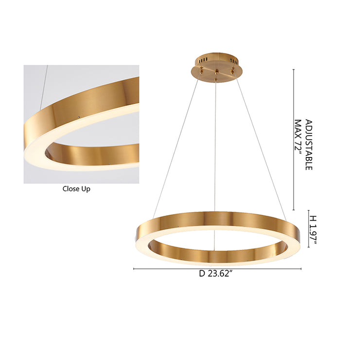 Frame LED Halo Chandelier by Bethel - view 14