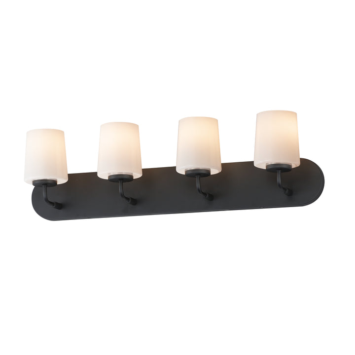 Durham Strip Bath Vanity White / Black