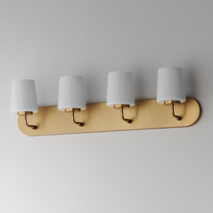 Durham Strip Bath Vanity White / Natural Aged Brass alternate view