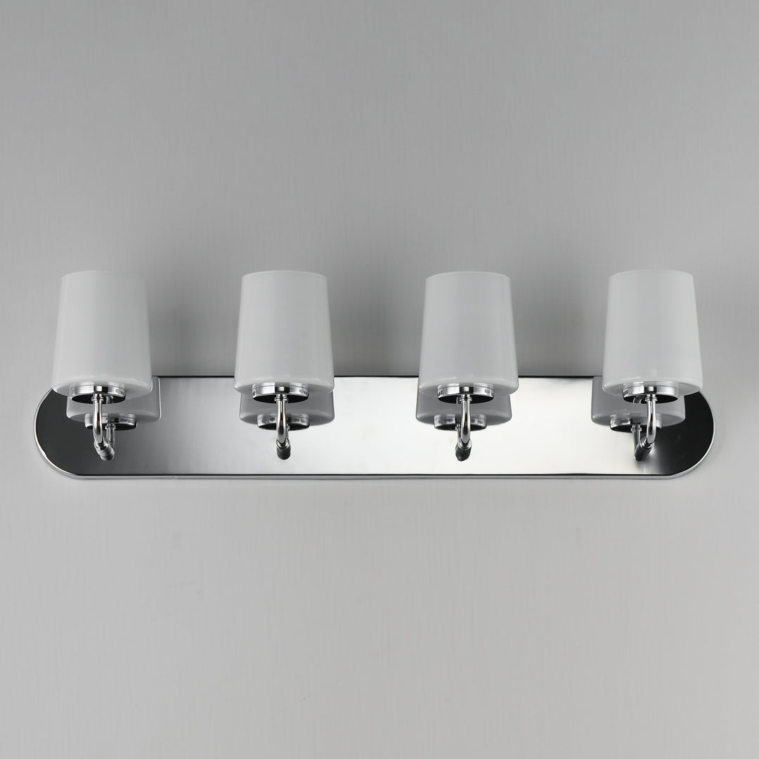 Durham Strip Bath Vanity White / Polished Chrome alternate view
