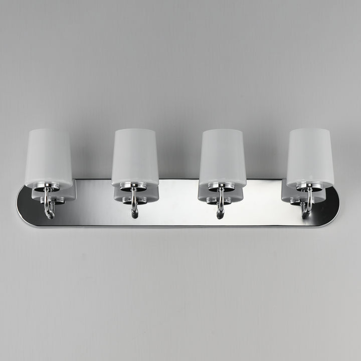 Durham Strip Bath Vanity White / Polished Chrome alternate view