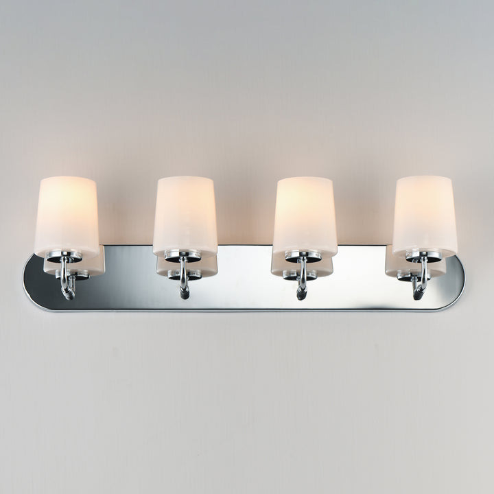 Durham Strip Bath Vanity White / Polished Chrome alternate view