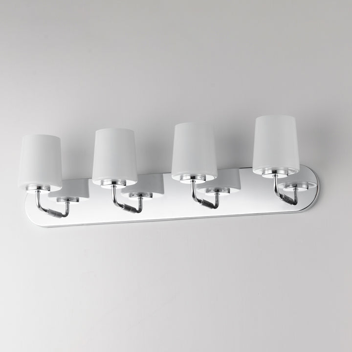 Durham Strip Bath Vanity White / Polished Chrome alternate view