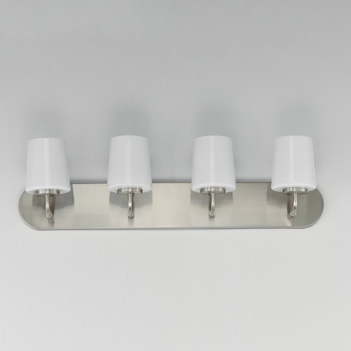 Durham Strip Bath Vanity White / Satin Nickel alternate view