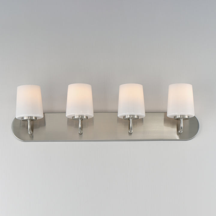 Durham Strip Bath Vanity White / Satin Nickel alternate view