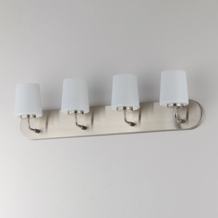 Durham Strip Bath Vanity White / Satin Nickel alternate view