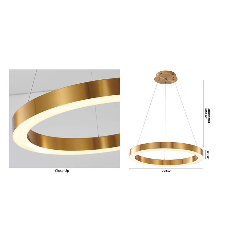 Frame LED Halo Chandelier by Bethel - view 8