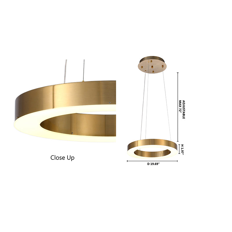 Frame LED Halo Chandelier by Bethel - view 4
