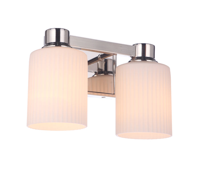Bretton Vanity Light in Polished Nickel by Craftmade