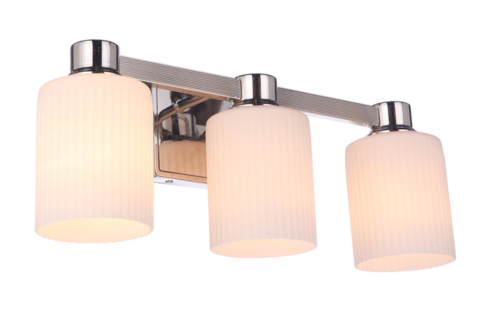 Bretton Vanity Light in Polished Nickel by Craftmade