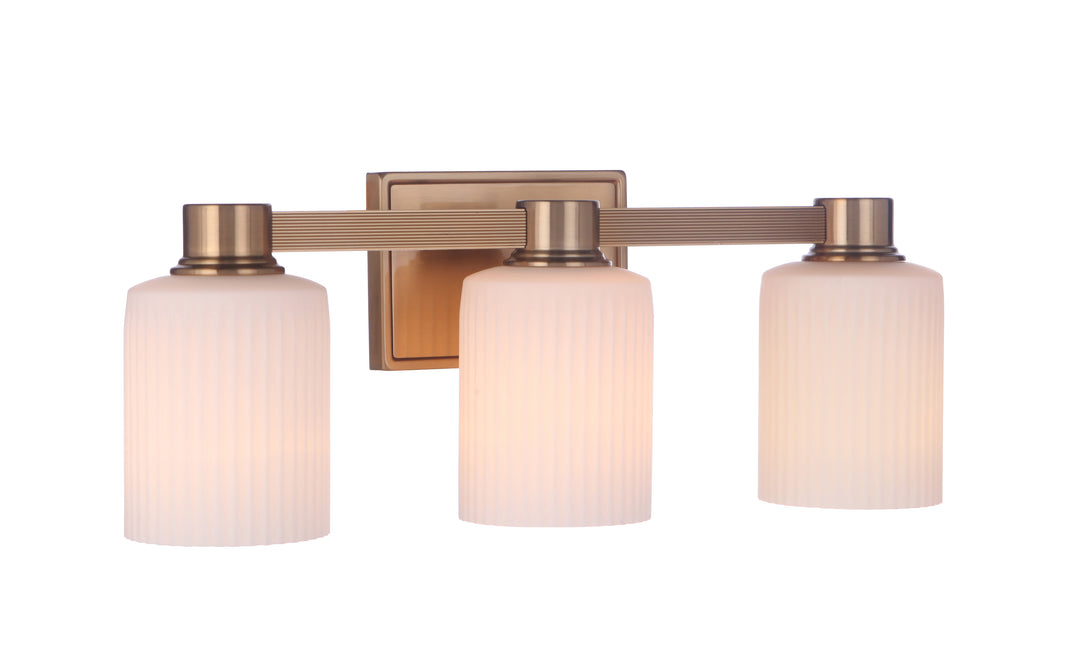 Bretton Vanity Light in Satin Brass by Craftmade