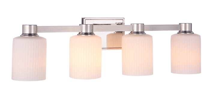 Bretton Vanity Light in Polished Nickel by Craftmade