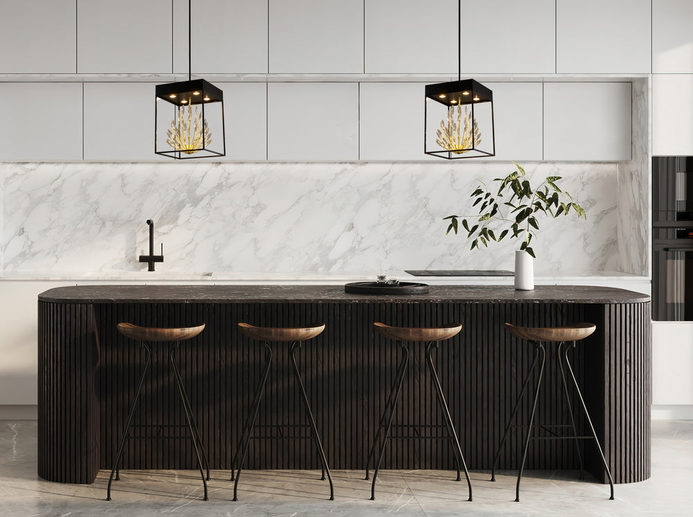 Matte Black Crystal Pendant by Bethel - view 2