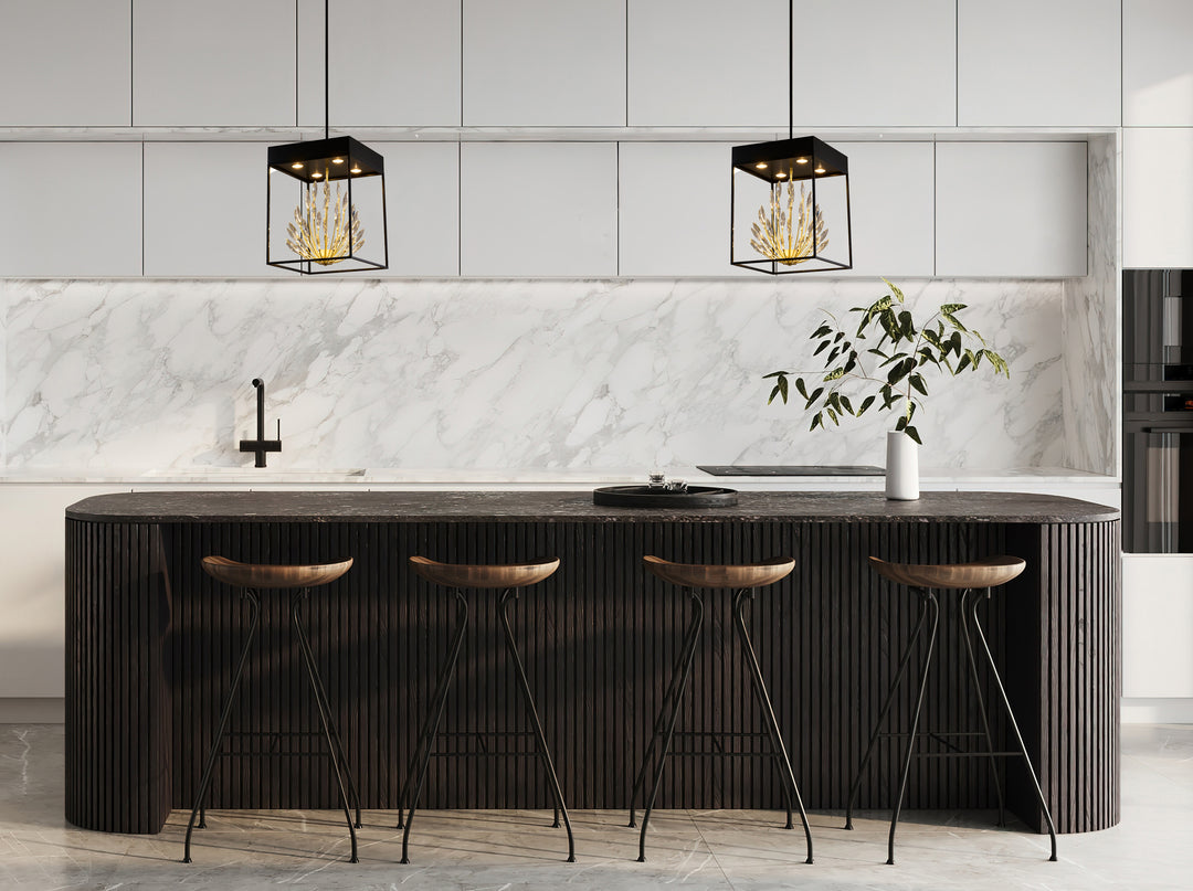Matte Black Crystal Pendant by Bethel - view 2