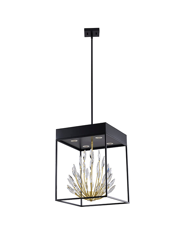 Matte Black Crystal Pendant by Bethel - view 3