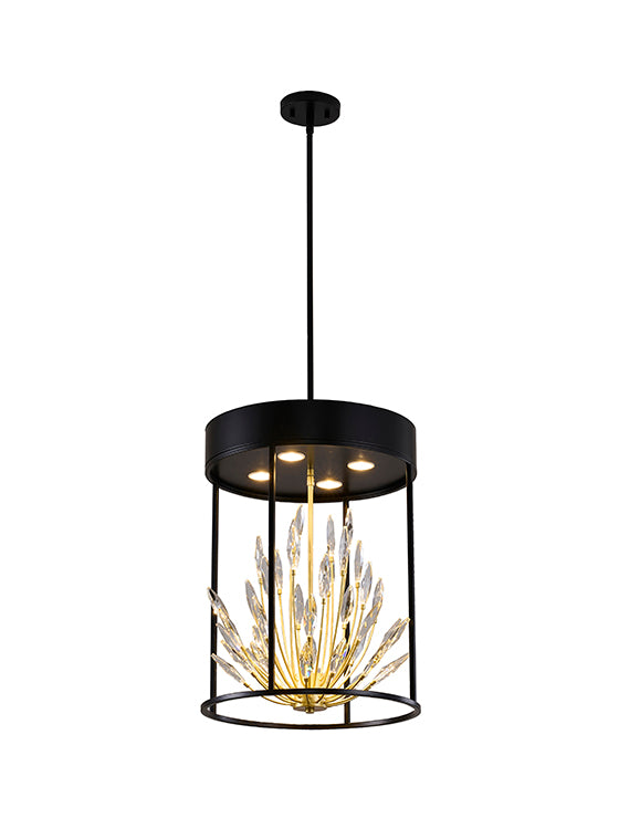 Matte Black Crystal Pendant (ZP158) by Bethel