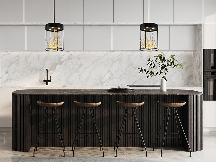 Matte Black Crystal Pendant (ZP158) by Bethel - view 2