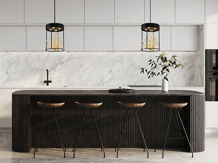 Matte Black Crystal Pendant (ZP158) by Bethel - view 2