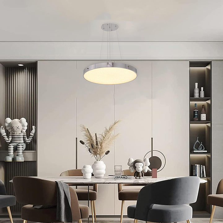 Frame LED Chandelier with Clear Acrylic Beaded Diffuser by Bethel - view 26