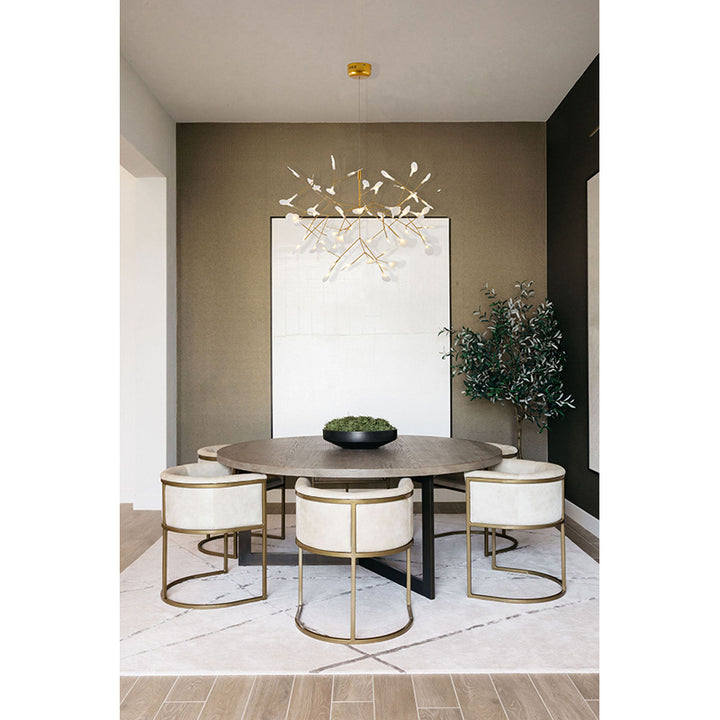 Frame LED Petal Chandelier with Frosted Acrylic Diffusers by Bethel - view 4