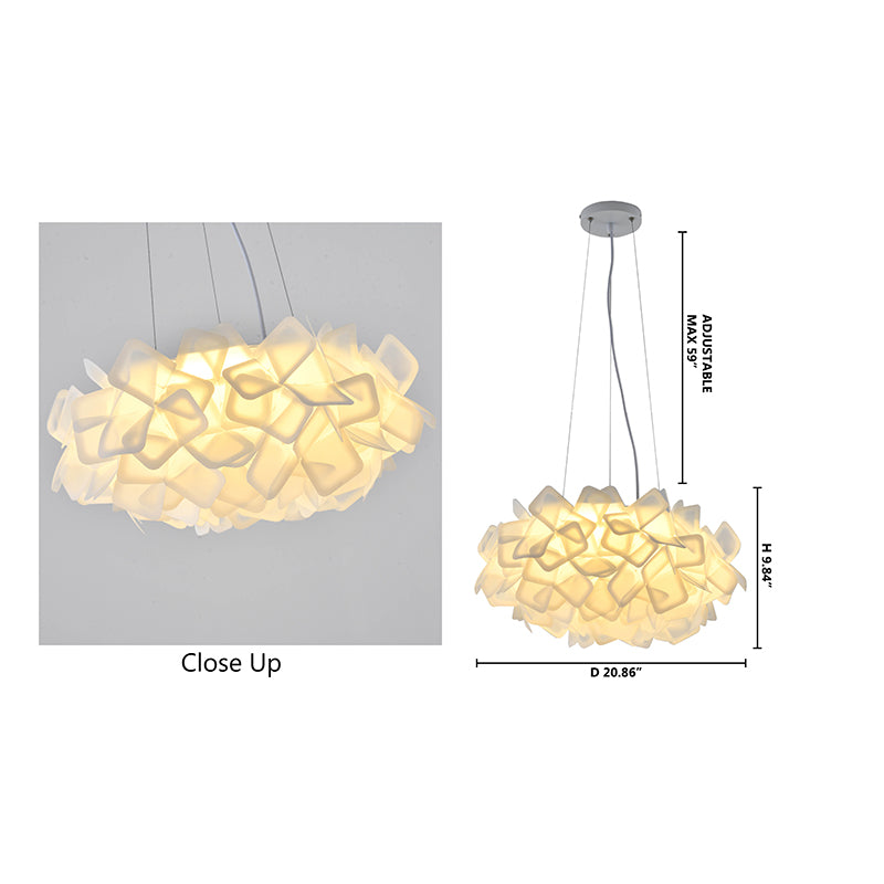 Acrylic Cloud LED Chandelier with Hardware (DLS44) by Bethel - view 15