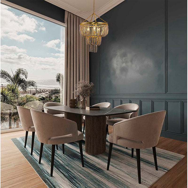Gold Chandelier by Bethel - view 5
