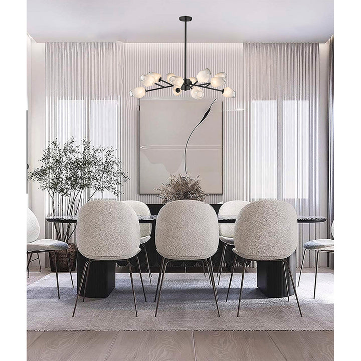 Branch Chandelier with Glass Shades (YS93) by Bethel - view 20