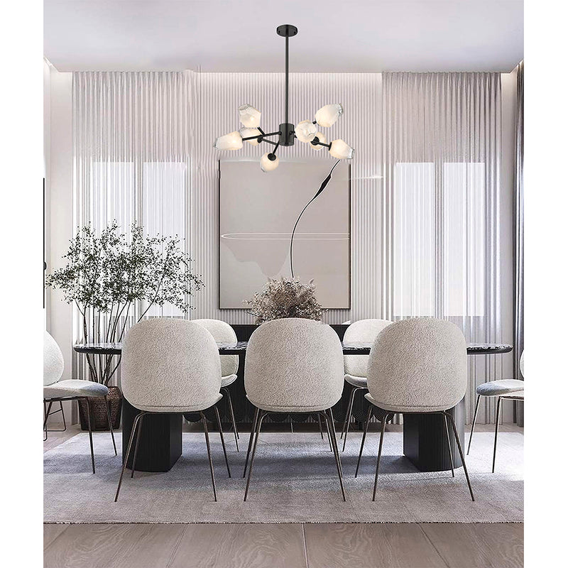 Branch Chandelier with Glass Shades (YS93) by Bethel - view 3