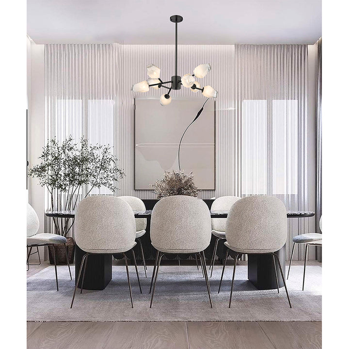 Branch Chandelier with Glass Shades (YS93) by Bethel - view 3