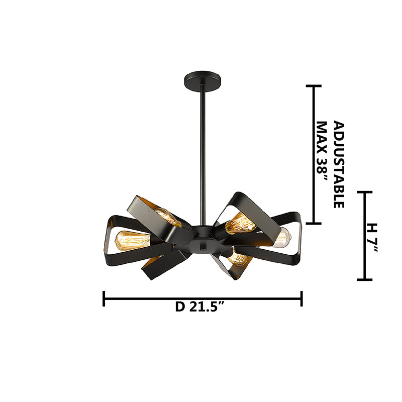 Black Chandelier (YS41516) by Bethel - view 3