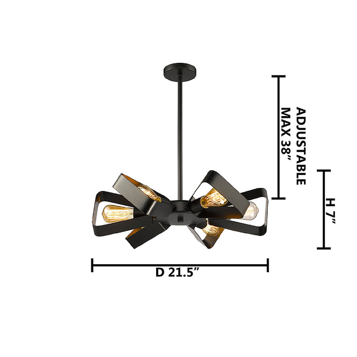 Black Chandelier (YS41516) by Bethel - view 3