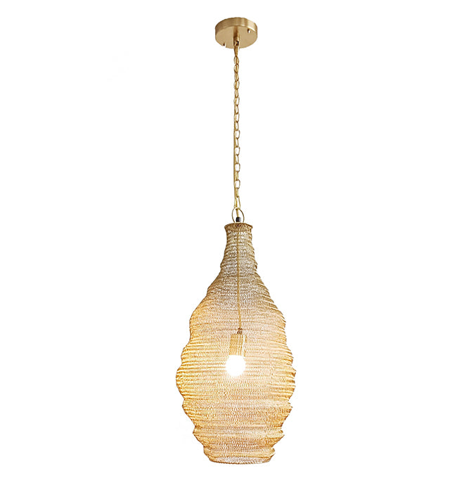 Powder Coat Pendant in Gold by Bethel
