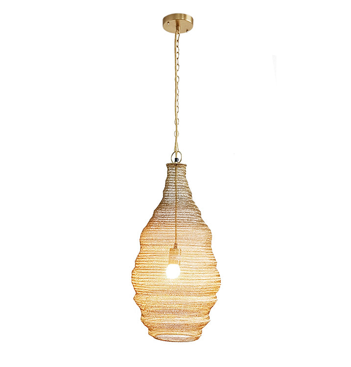 Powder Coat Chandelier in Gold by Bethel