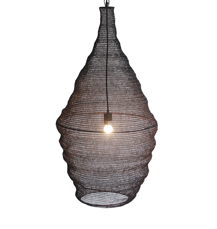 Powder Coat Chandelier in Satin Black by Bethel
